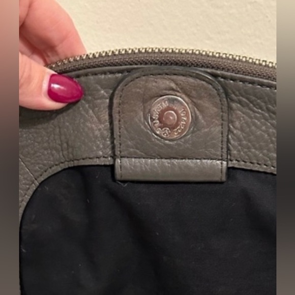 Marc By Marc Jacobs Gray Crossbody Bag Detachable Leather Strap Silver-Tone Zip - Picture 11 of 11